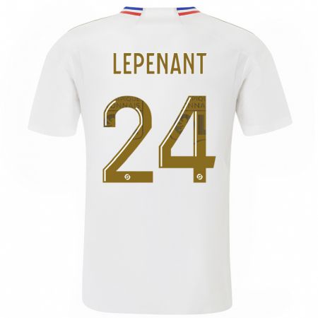 Kandiny Donna Maglia Johann Lepenant #24 Bianco Kit Gara Home 2023/24 Maglietta