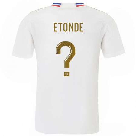 Kandiny Dames Emeric Etonde #0 Wit Thuisshirt Thuistenue 2023/24 T-Shirt België