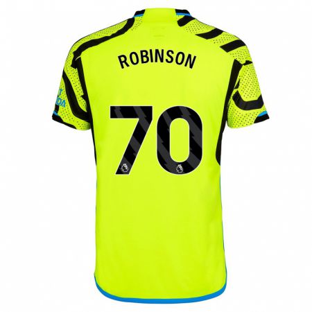 Kandiny Donna Maglia Josh Robinson #70 Giallo Kit Gara Away 2023/24 Maglietta