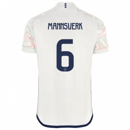 Kandiny Donna Maglia Sivert Mannsverk #6 Bianco Kit Gara Away 2023/24 Maglietta