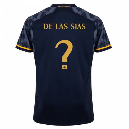 Kandiny Dames Marcos De Las Sias #0 Donkerblauw Uitshirt Uittenue 2023/24 T-Shirt België