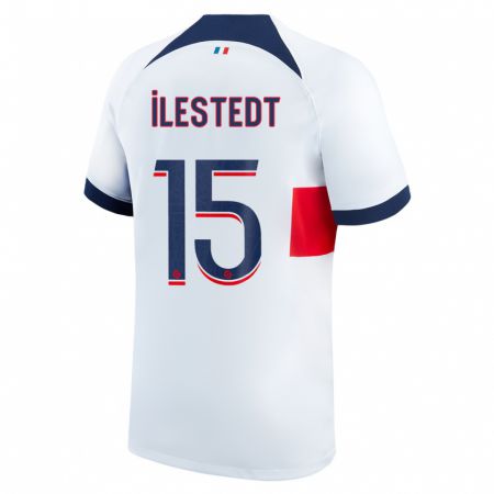 Kandiny Donna Maglia Amanda Ilestedt #15 Bianco Kit Gara Away 2023/24 Maglietta