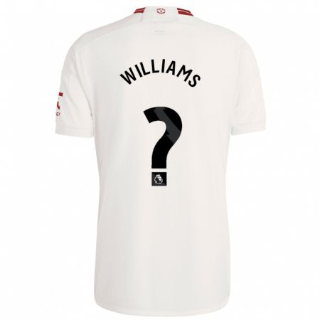 Kandiny Dames Ethan Williams #0 Wit Thuisshirt Derde Tenue 2023/24 T-Shirt België