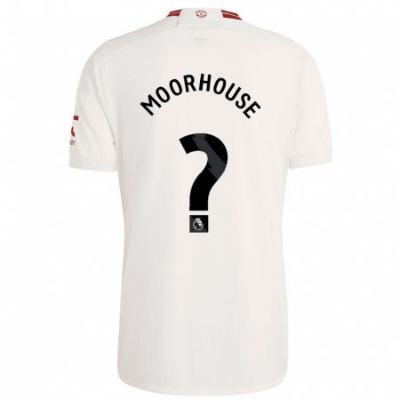 Kandiny Mujer Camiseta Jack Moorhouse #0 Blanco Equipación Tercera 2023/24 La Camisa México