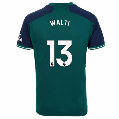 Kandiny Donna Maglia Lia Walti #13 Verde Kit Gara Third 2023/24 Maglietta