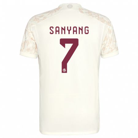 Kandiny Mujer Camiseta Mamin Sanyang #7 Blanquecino Equipación Tercera 2023/24 La Camisa