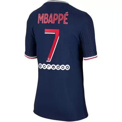 Bambino Calcio Kylian Mbappe #7 Kit Gara Home Oscurità Maglia 2020/21 Camicia