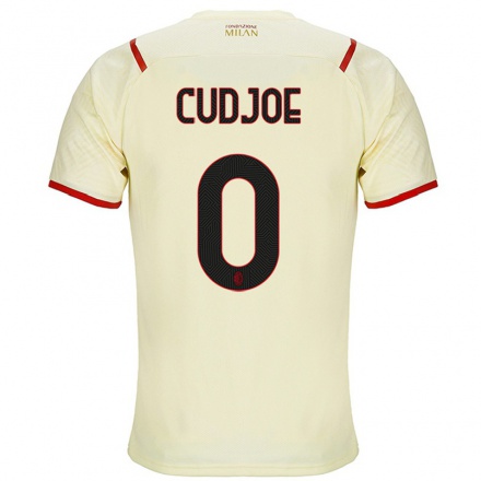 Hombre Fútbol Camiseta Kelvin Cudjoe #0 Champaña 2ª Equipación 2021/22 Camisa México