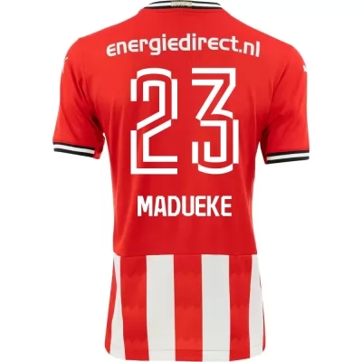 Heren Voetbal Noni Madueke #23 Thuisshirt Thuistenue Rood Voetbalshirt 2020/21 Shirt