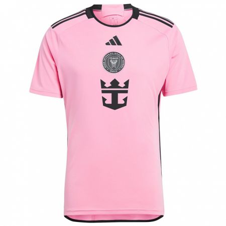 Kandiny Niño Camiseta Leandro Padilla #0 Rosa 1ª Equipación 2024/25 La Camisa