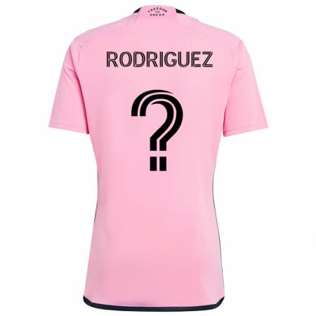 Kandiny Niño Camiseta Emerson Rodríguez #0 Rosa 1ª Equipación 2024/25 La Camisa