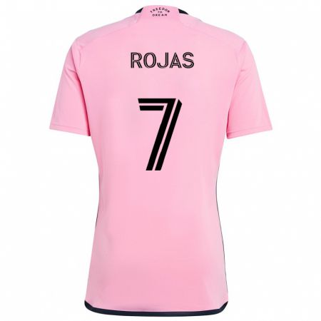 Kandiny Kinderen Matías Rojas #7 Roze Thuisshirt Thuistenue 2024/25 T-Shirt België