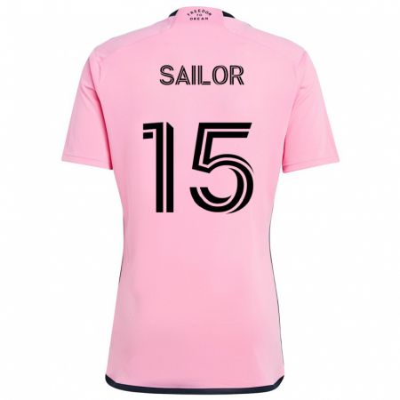 Kandiny Kinderen Ryan Sailor #15 Roze Thuisshirt Thuistenue 2024/25 T-Shirt België