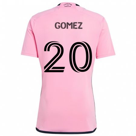 Kandiny Niño Camiseta Diego Gómez #20 Rosa 1ª Equipación 2024/25 La Camisa