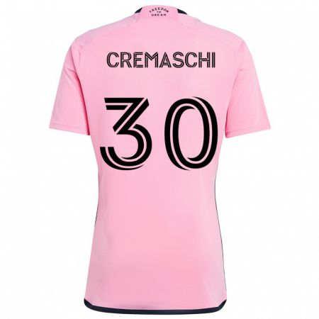 Kandiny Kinderen Benja Cremaschi #30 Roze Thuisshirt Thuistenue 2024/25 T-Shirt