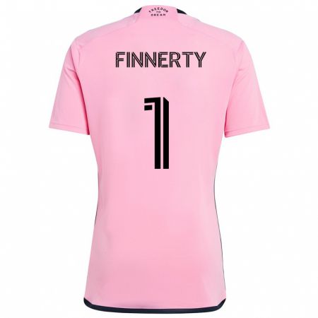 Kandiny Kinderen Owen Finnerty #1 Roze Thuisshirt Thuistenue 2024/25 T-Shirt België