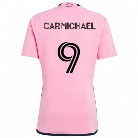 Kandiny Bambino Maglia Ryan Carmichael #9 Rosa Kit Gara Home 2024/25 Maglietta