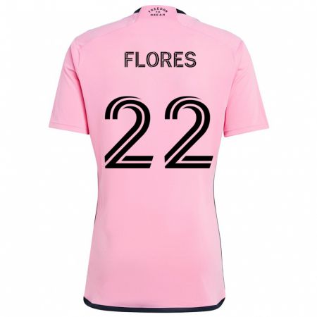 Kandiny Niño Camiseta Alejandro Flores #22 Rosa 1ª Equipación 2024/25 La Camisa