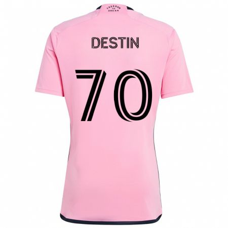 Kandiny Bambino Maglia Bryan Destin #70 Rosa Kit Gara Home 2024/25 Maglietta