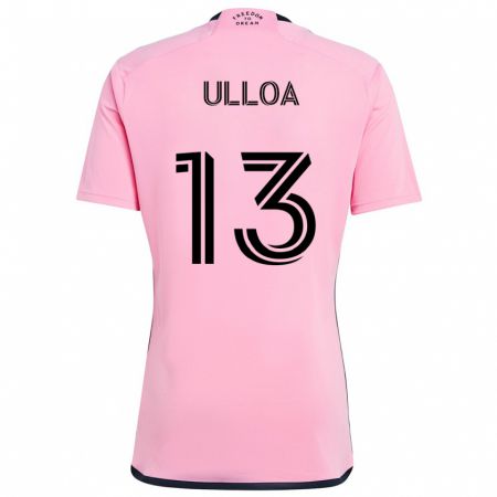 Kandiny Kinderen Víctor Ulloa #13 Roze Thuisshirt Thuistenue 2024/25 T-Shirt