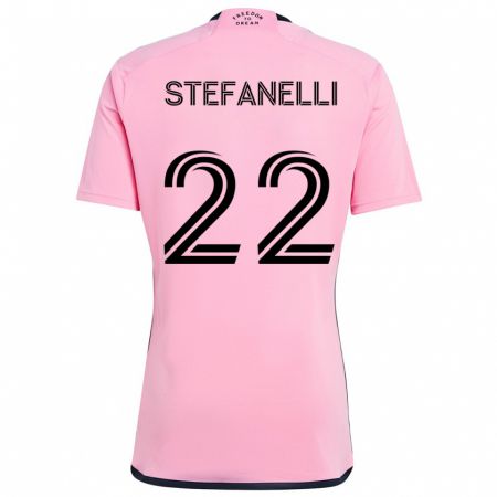 Kandiny Kinder Nicolás Stefanelli #22 Rosa Heimtrikot Trikot 2024/25 T-Shirt Österreich