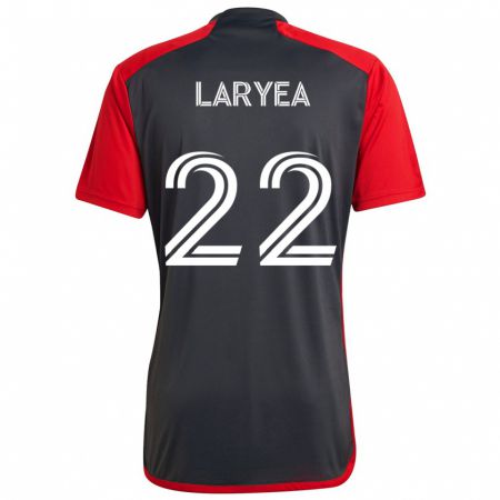 Kandiny Kinderen Richie Laryea #22 Grijs Rood Thuisshirt Thuistenue 2024/25 T-Shirt België