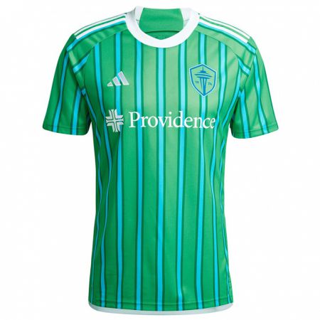 Kandiny Bambino Maglia Olivia Van Der Jagt #21 Verde Bianco Kit Gara Home 2024/25 Maglietta