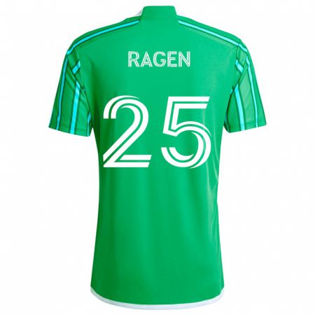 Kandiny Bambino Maglia Jackson Ragen #25 Verde Bianco Kit Gara Home 2024/25 Maglietta