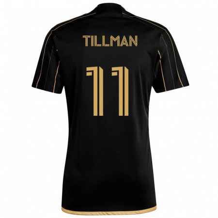 Kandiny Niño Camiseta Timothy Tillman #11 Oro Negro 1ª Equipación 2024/25 La Camisa México