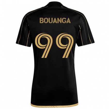 Kandiny Kinderen Denis Bouanga #99 Zwart Goud Thuisshirt Thuistenue 2024/25 T-Shirt België