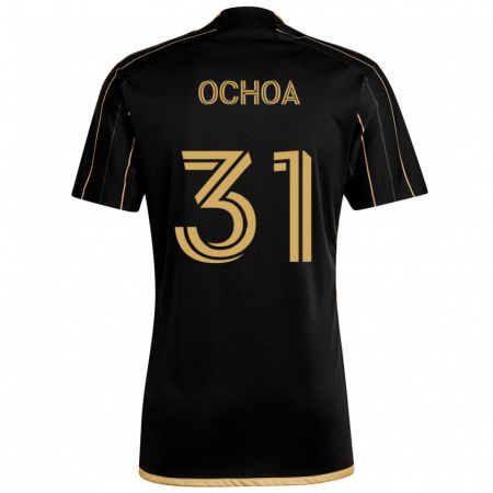 Kandiny Kinderen David Ochoa #31 Zwart Goud Thuisshirt Thuistenue 2024/25 T-Shirt België