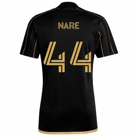 Kandiny Niño Camiseta Thabo Nare #44 Oro Negro 1ª Equipación 2024/25 La Camisa