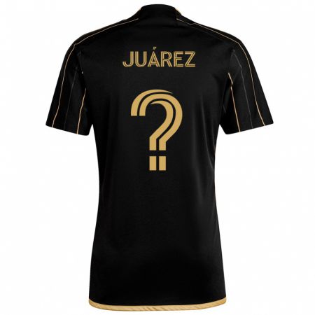 Kandiny Niño Camiseta Anthony Juárez #0 Oro Negro 1ª Equipación 2024/25 La Camisa