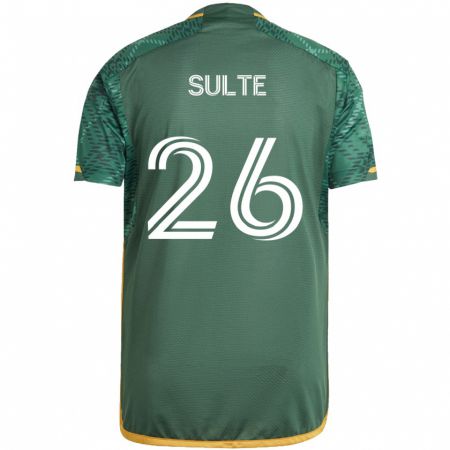 Kandiny Kinderen Hunter Sulte #26 Groen Oranje Thuisshirt Thuistenue 2024/25 T-Shirt België