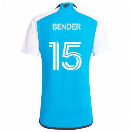 Kandiny Kinderen Ben Bender #15 Blauw Wit Thuisshirt Thuistenue 2024/25 T-Shirt België