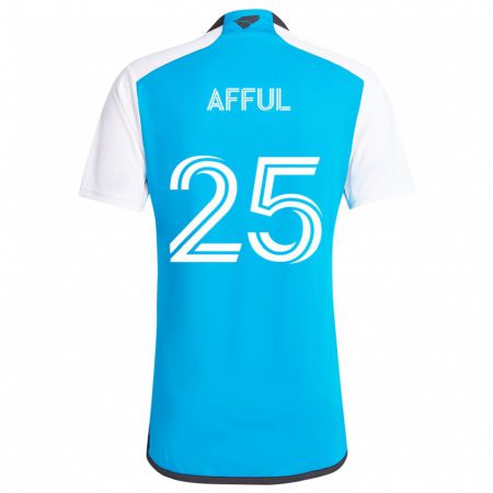 Kandiny Bambino Maglia Harrison Afful #25 Blu Bianco Kit Gara Home 2024/25 Maglietta