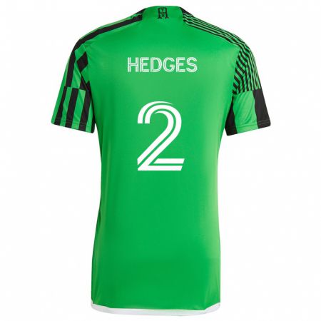 Kandiny Kinder Matt Hedges #2 Grün Schwarz Heimtrikot Trikot 2024/25 T-Shirt Österreich