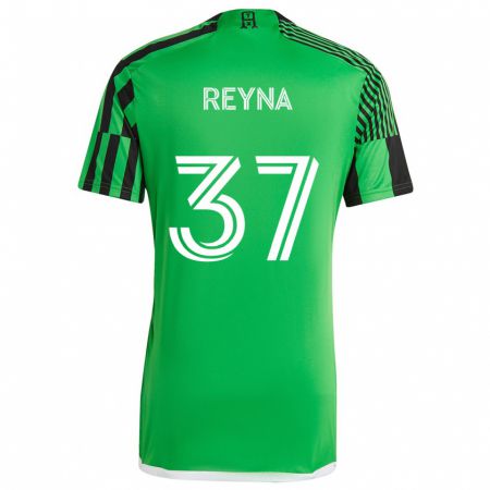 Kandiny Bambino Maglia Joah Reyna #37 Verde Nero Kit Gara Home 2024/25 Maglietta