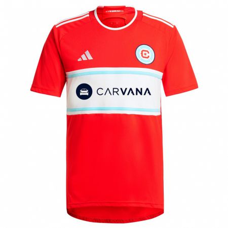 Kandiny Bambino Maglia Henrique Gallina #42 Rosso Bianco Kit Gara Home 2024/25 Maglietta