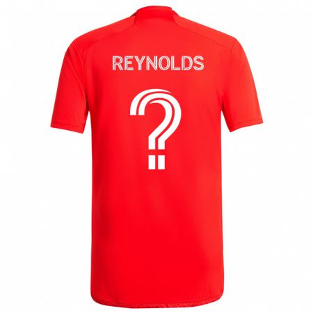 Kandiny Kinderen Justin Reynolds #0 Rood Wit Thuisshirt Thuistenue 2024/25 T-Shirt