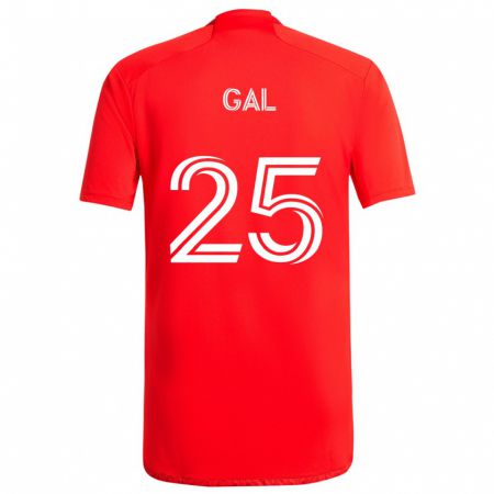 Kandiny Kinder Jeff Gal #25 Rot-Weiss Heimtrikot Trikot 2024/25 T-Shirt Österreich