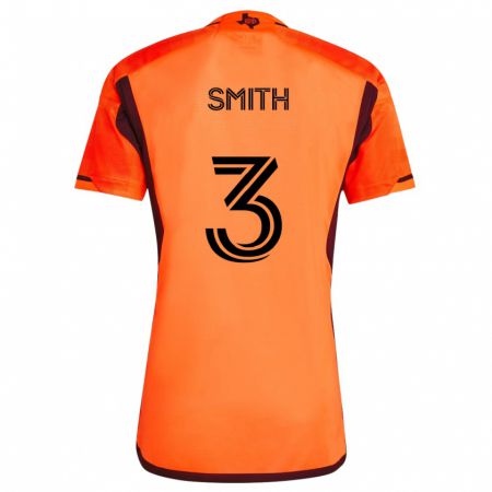 Kandiny Kinderen Brad Smith #3 Oranje Zwart Thuisshirt Thuistenue 2024/25 T-Shirt België