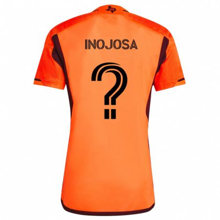 Kandiny Kinderen Rafael Inojosa #0 Oranje Zwart Thuisshirt Thuistenue 2024/25 T-Shirt België