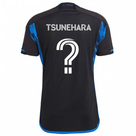 Kandiny Kinder Roka Tsunehara #0 Blau Schwarz Heimtrikot Trikot 2024/25 T-Shirt Österreich