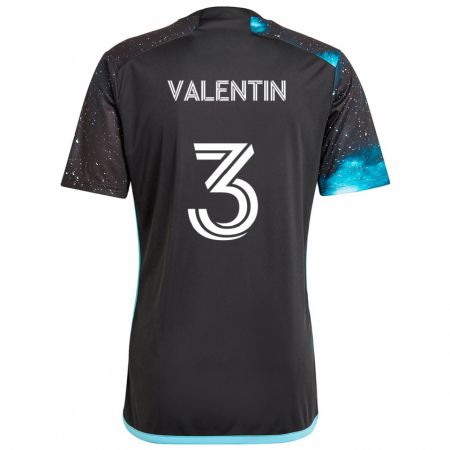 Kandiny Kinder Zarek Valentin #3 Schwarz Blau Heimtrikot Trikot 2024/25 T-Shirt Österreich