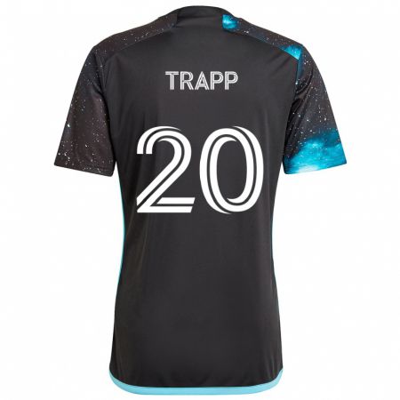 Kandiny Kinderen Wil Trapp #20 Zwart Blauw Thuisshirt Thuistenue 2024/25 T-Shirt België