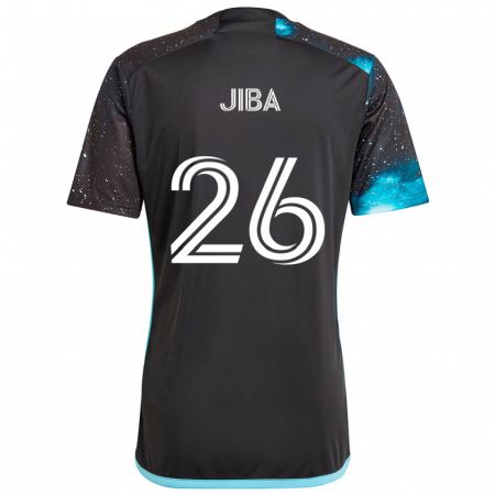 Kandiny Kinder Ryen Jiba #26 Schwarz Blau Heimtrikot Trikot 2024/25 T-Shirt Österreich