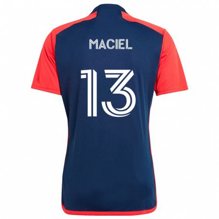 Kandiny Bambino Maglia Maciel #13 Blu Rosso Kit Gara Home 2024/25 Maglietta