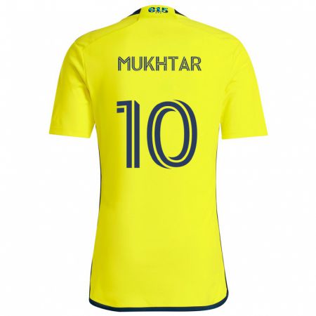 Kandiny Bambino Maglia Hany Mukhtar #10 Giallo Blu Kit Gara Home 2024/25 Maglietta