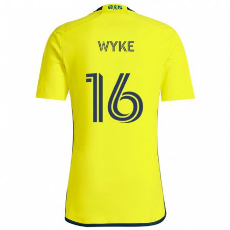 Kandiny Bambino Maglia Laurence Wyke #16 Giallo Blu Kit Gara Home 2024/25 Maglietta